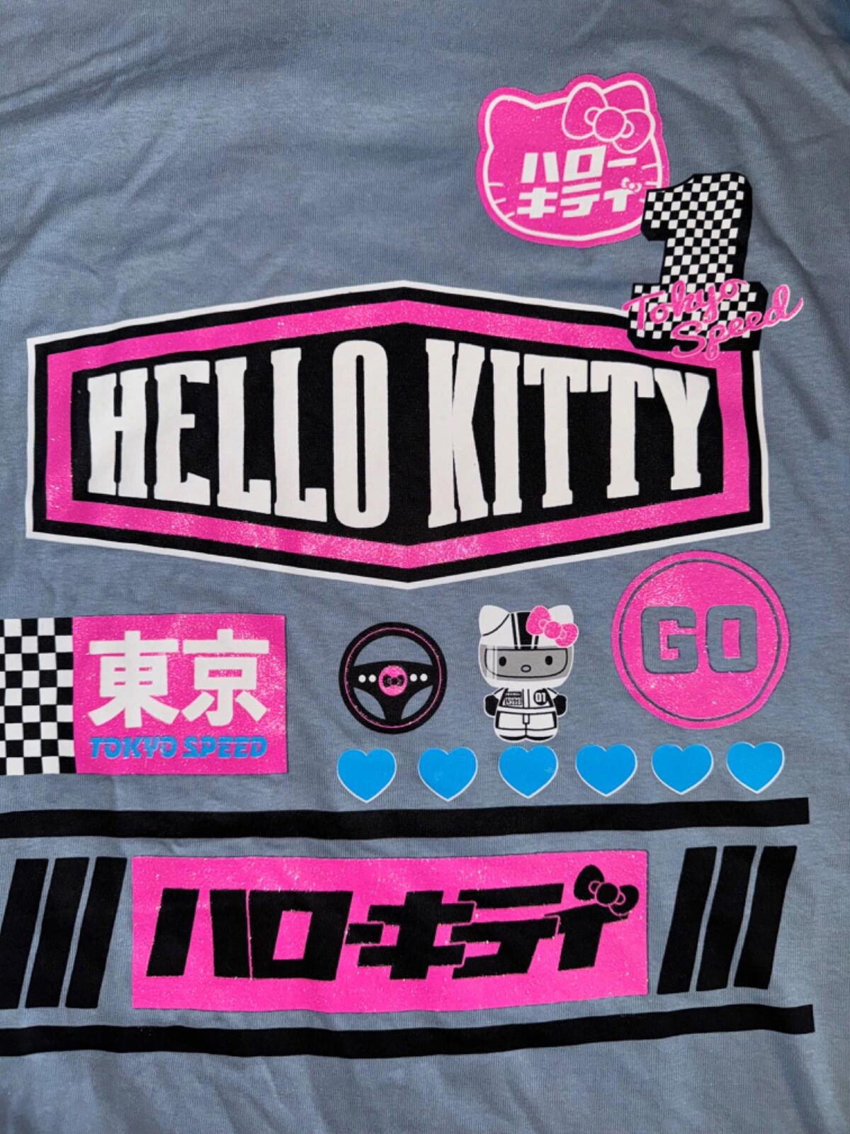 NEW! Hello Kitty Racing Tokyo Speed Graphic T-Shirts NWOT