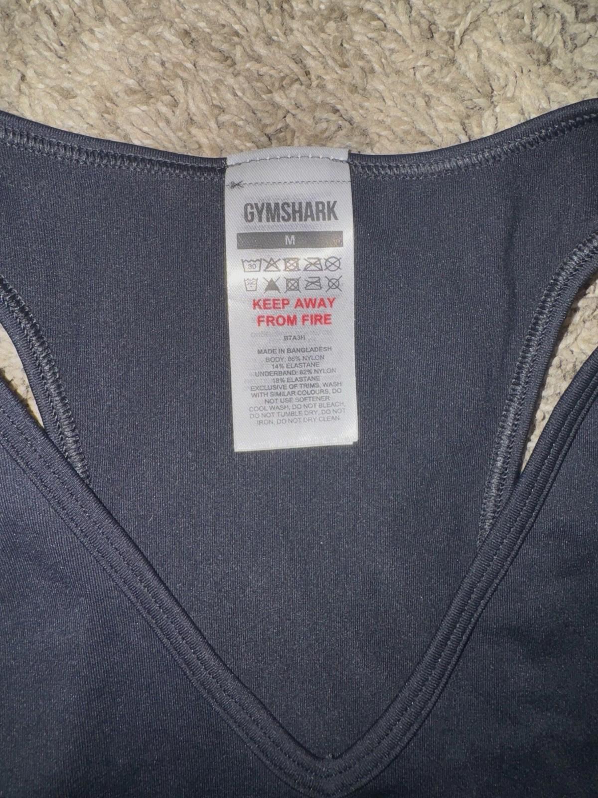 Gymshark Women's Everyday Seamless Crop Tank HT3 Black Size: Medium NWOT