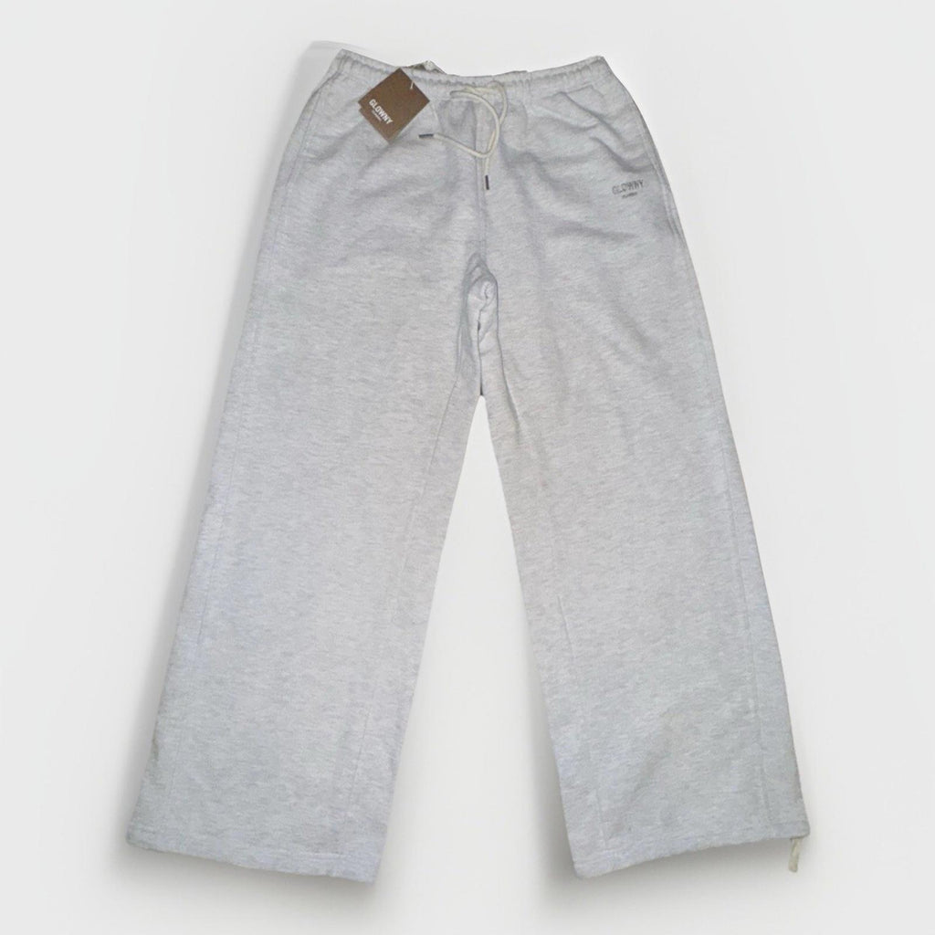 NEW! GLOWNY G DRAWSTRING SWEATPANTS (GRAY) Wide Leg Street Wear NWT