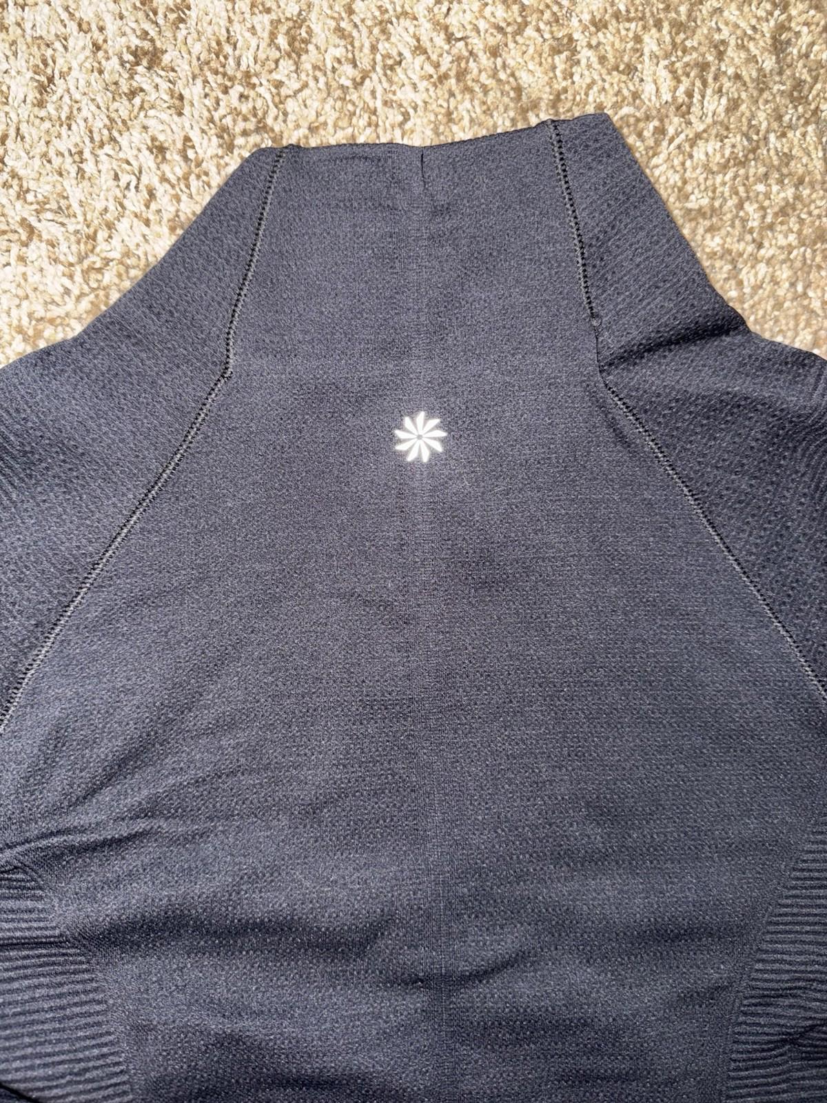 NWT Athleta Flurry 1/2 Half Zip Mock Neck Long Sleeve XXS Black