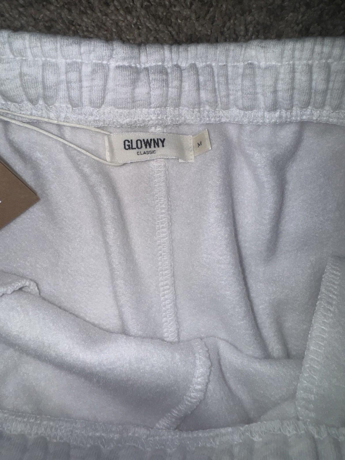 NEW! GLOWNY G DRAWSTRING SWEATPANTS (GRAY) Wide Leg Street Wear NWT