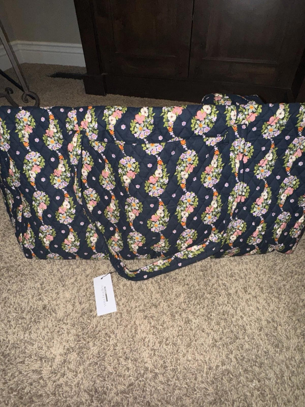 Vera Bradley Paisley Rain (flowers) XL Traveler Duffel Bag NWT