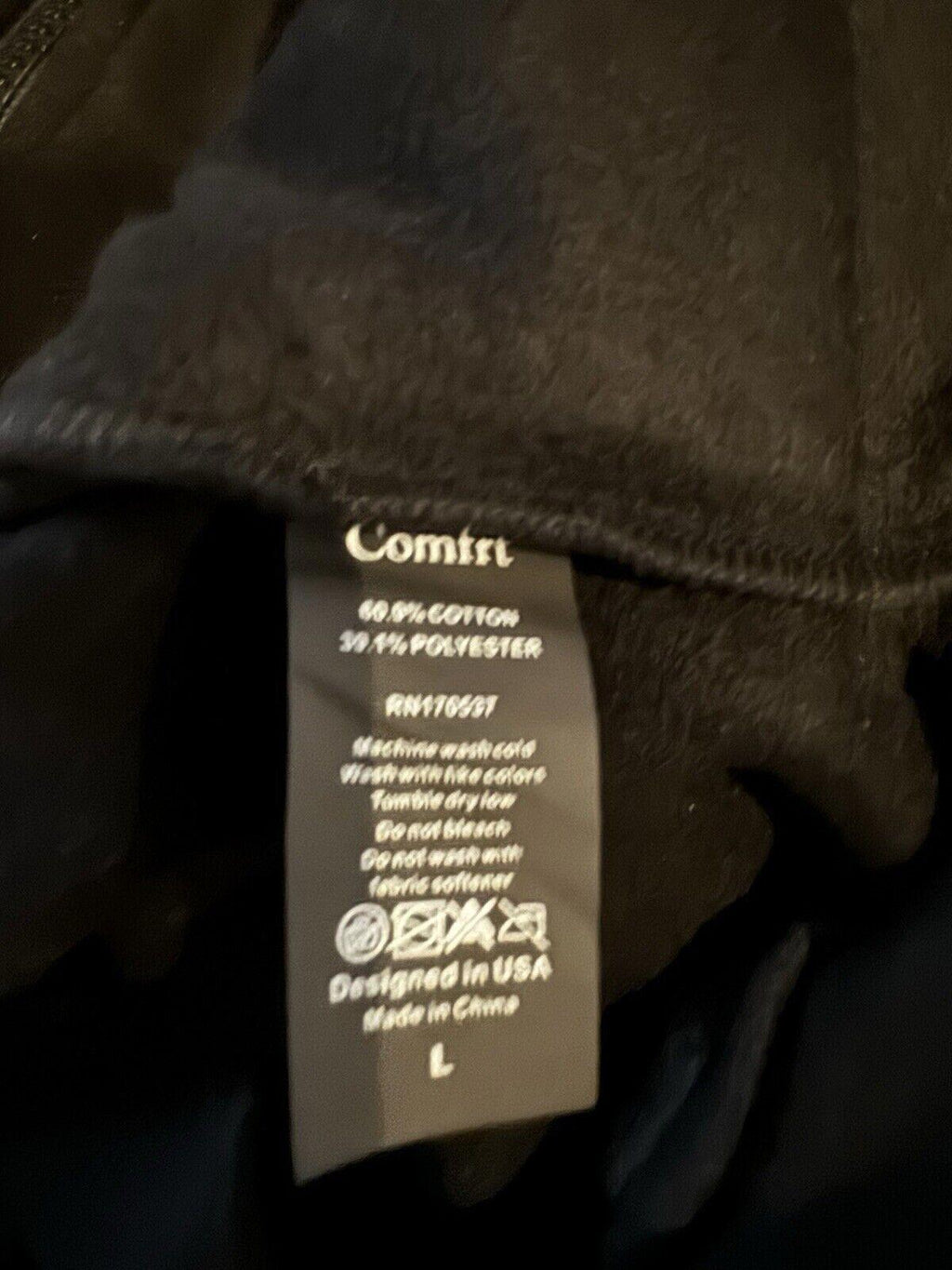 Comfrt Cloud Zip Heavyweight Hoodie LG Unisex Black