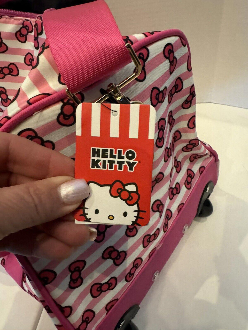 HELLO KITTY 17" Wheeled Duffle Bag Officially Licensed