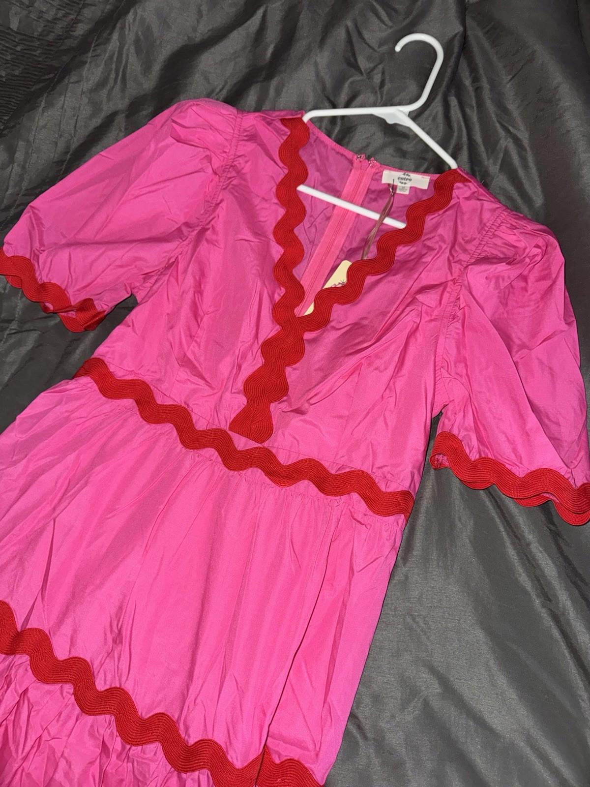Entro Womens Dress Size Medium STAR OF THE SHOW Midi Full Zip NWT