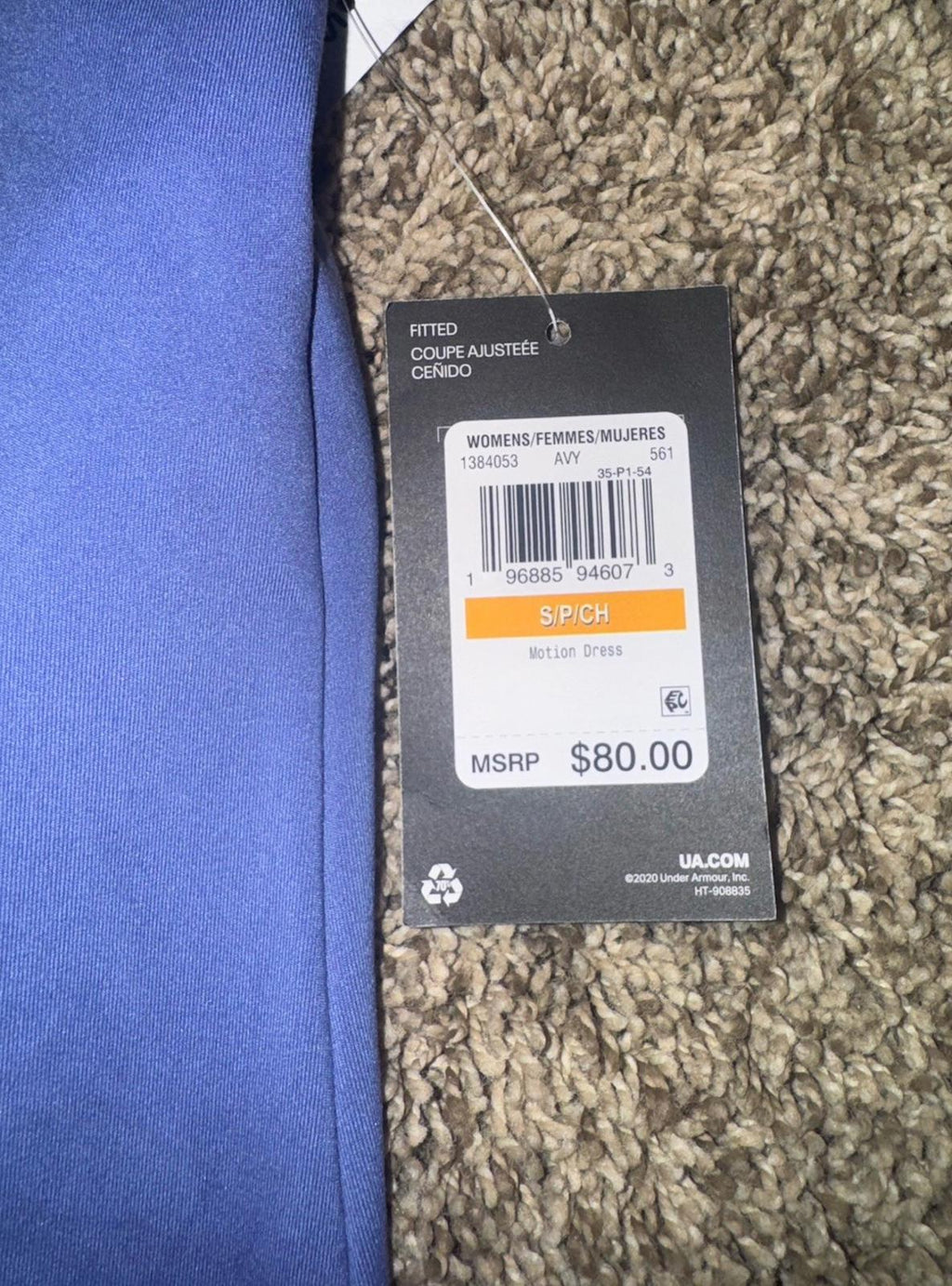 NEW NWT Under Armour athletic MOTION DRESS built in bodysuit Medium polyester