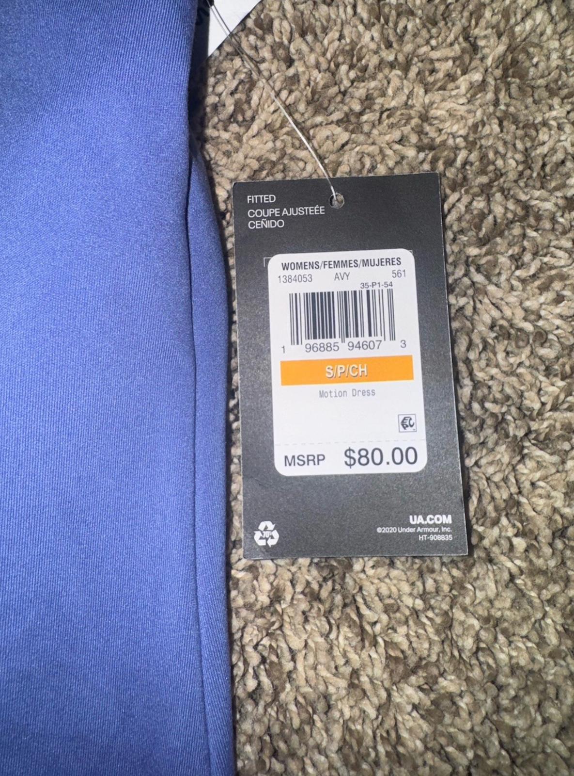 NEW NWT Under Armour athletic MOTION DRESS built in bodysuit Medium polyester