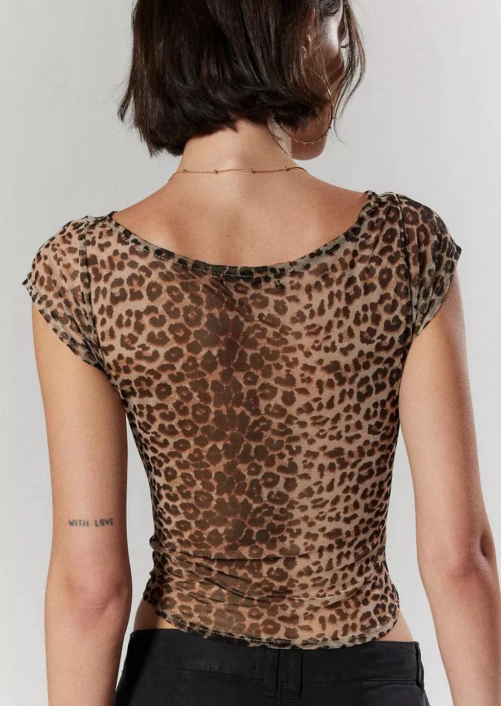 Urban Outfitters Silence + Noise Lara Mesh Off-The-Shoulder Top XS NEW!
