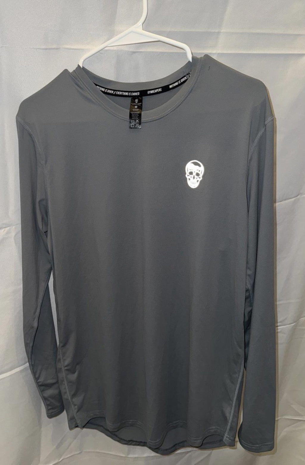 Gymreapers Shirt Mens Small Long Sleeve Performance Gym Training Stretch NEW