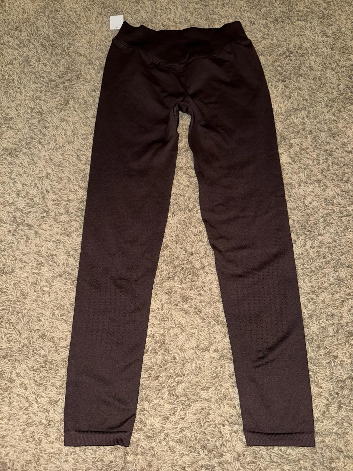 Gymshark Women's Sweat Seamless High Waist Leggings SMALL Shadow Brown NWOT