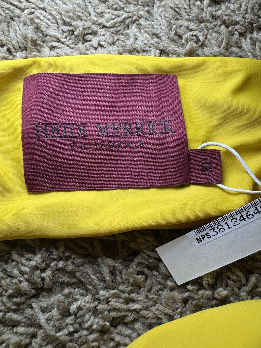 Heidi Merrick Terry Top Yellow Fin: XL NWT, NEW! MSRP $125