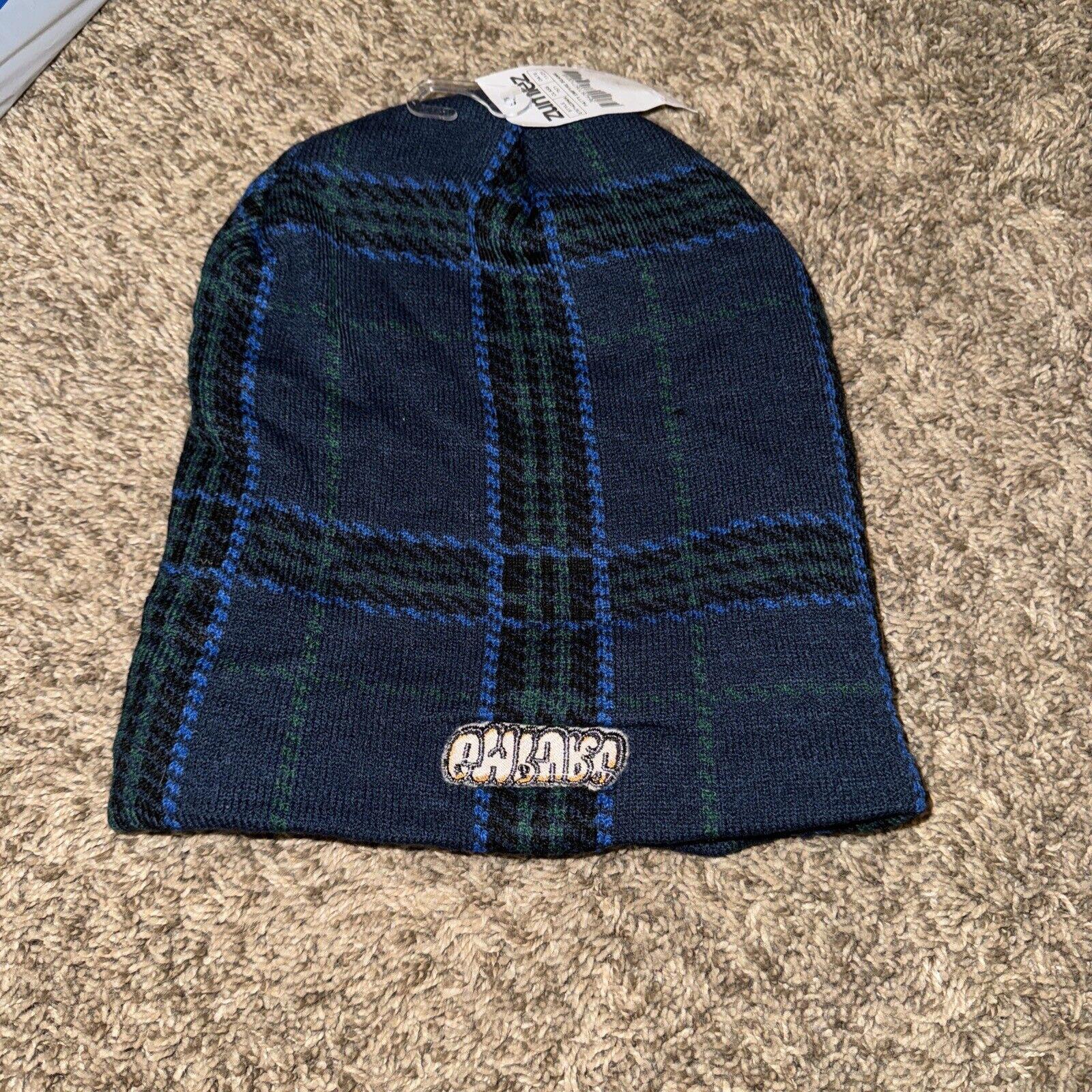 Empyre Blue Knit Beanie Hat Mens One Size