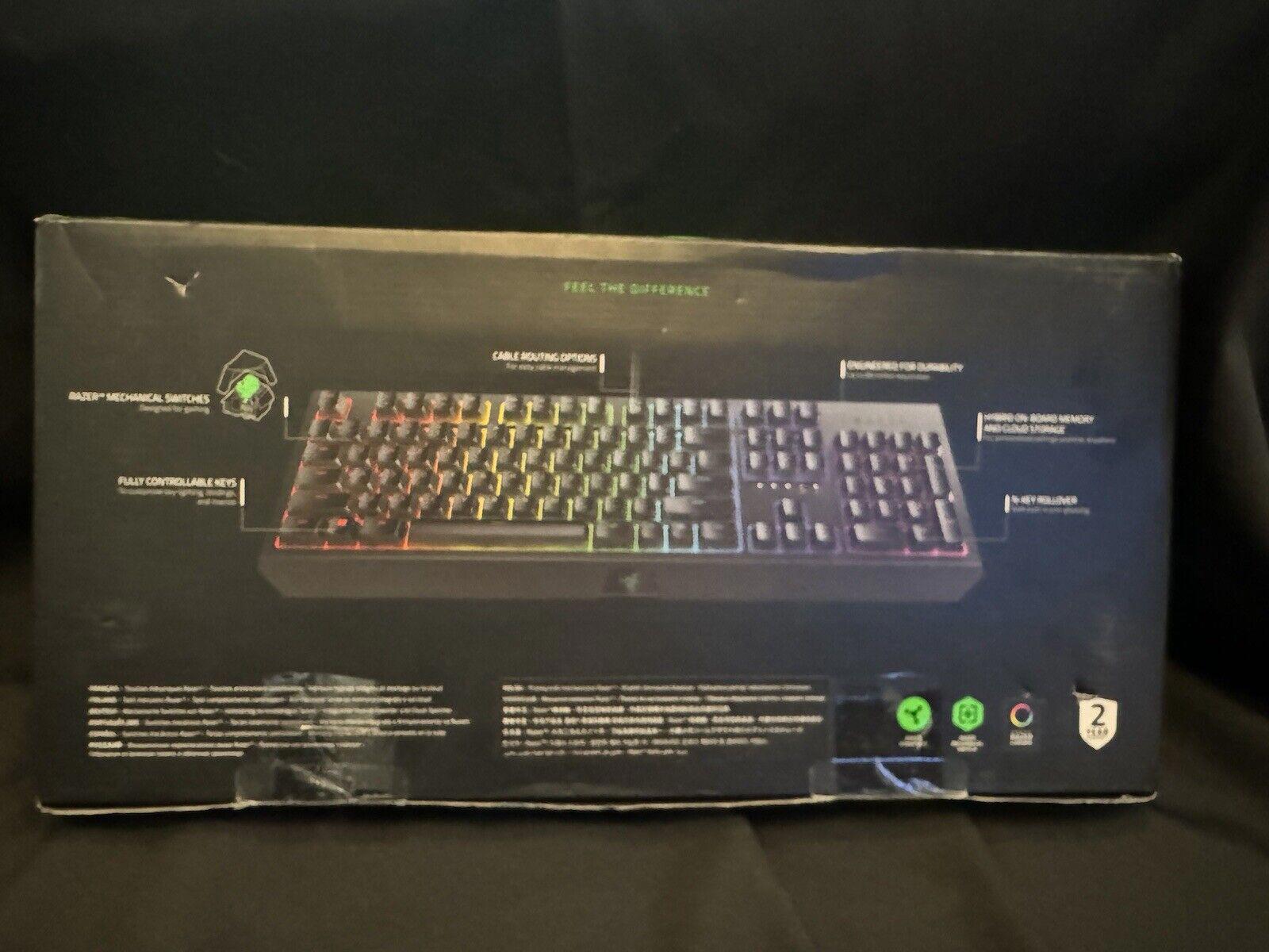 Razer BlackWidow Chroma V2 Mechanical Green Switch Gaming Keyboard - Black...