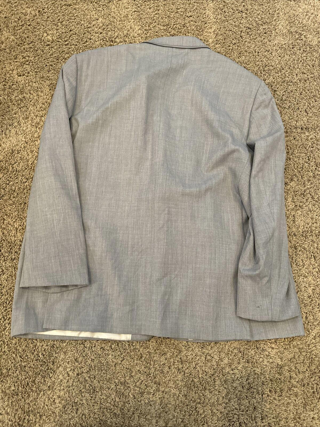 Vintage Jean Yves Blazer Gray 100% Super fine Wool 2 Button
