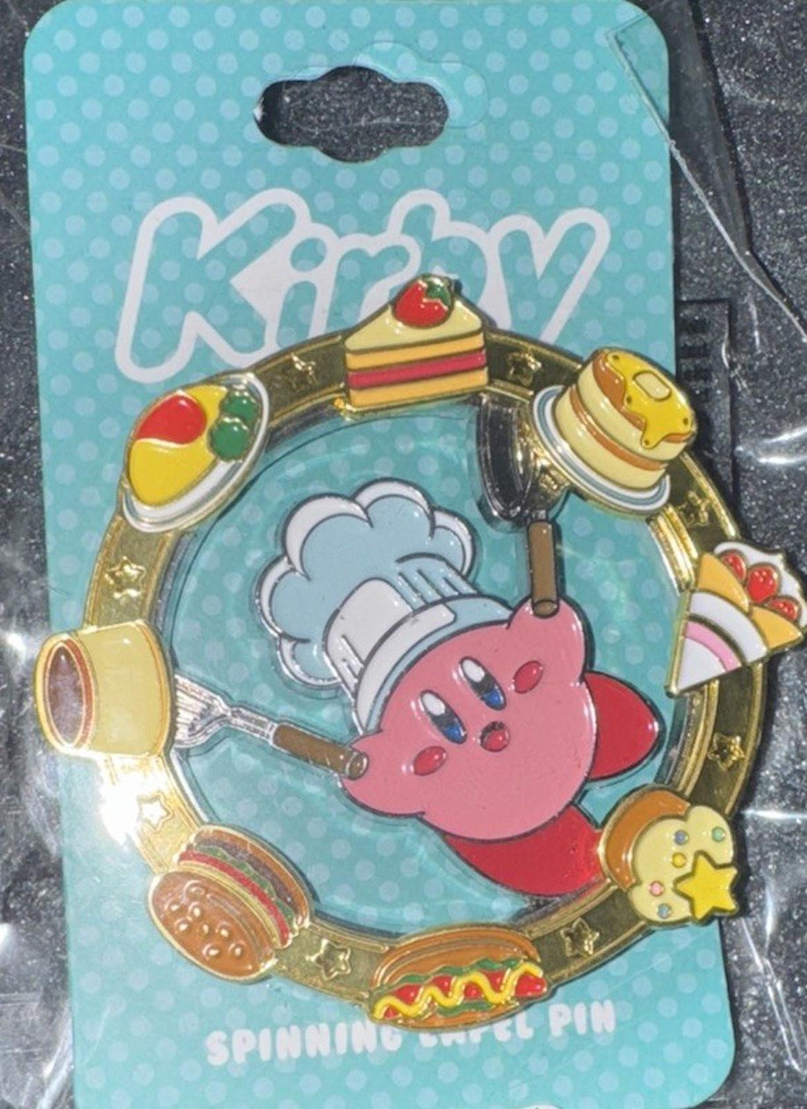 Nintendo Chef Kirby Spinning Lapel Hat Jacket Pin
