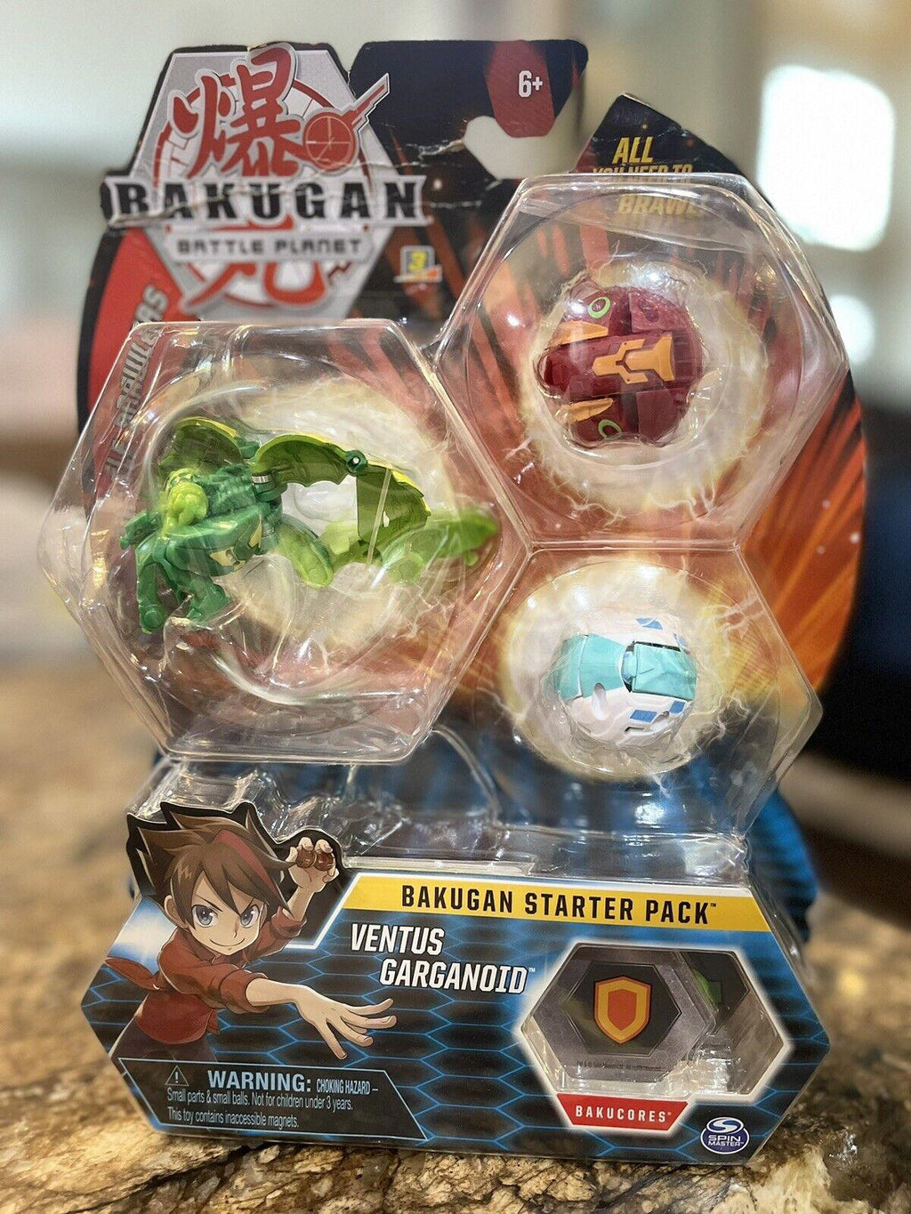 Bakugan Battle Planet Ventus Garganoid NEW SEALED RARE