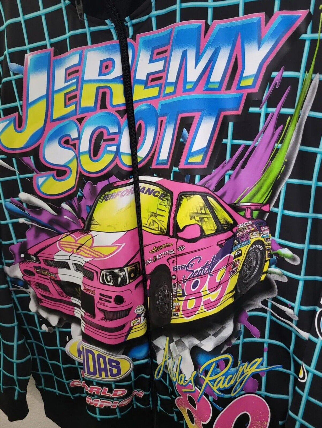 NWT Adidas Jeremy Scott Track Jacket Sz S Racing RARE