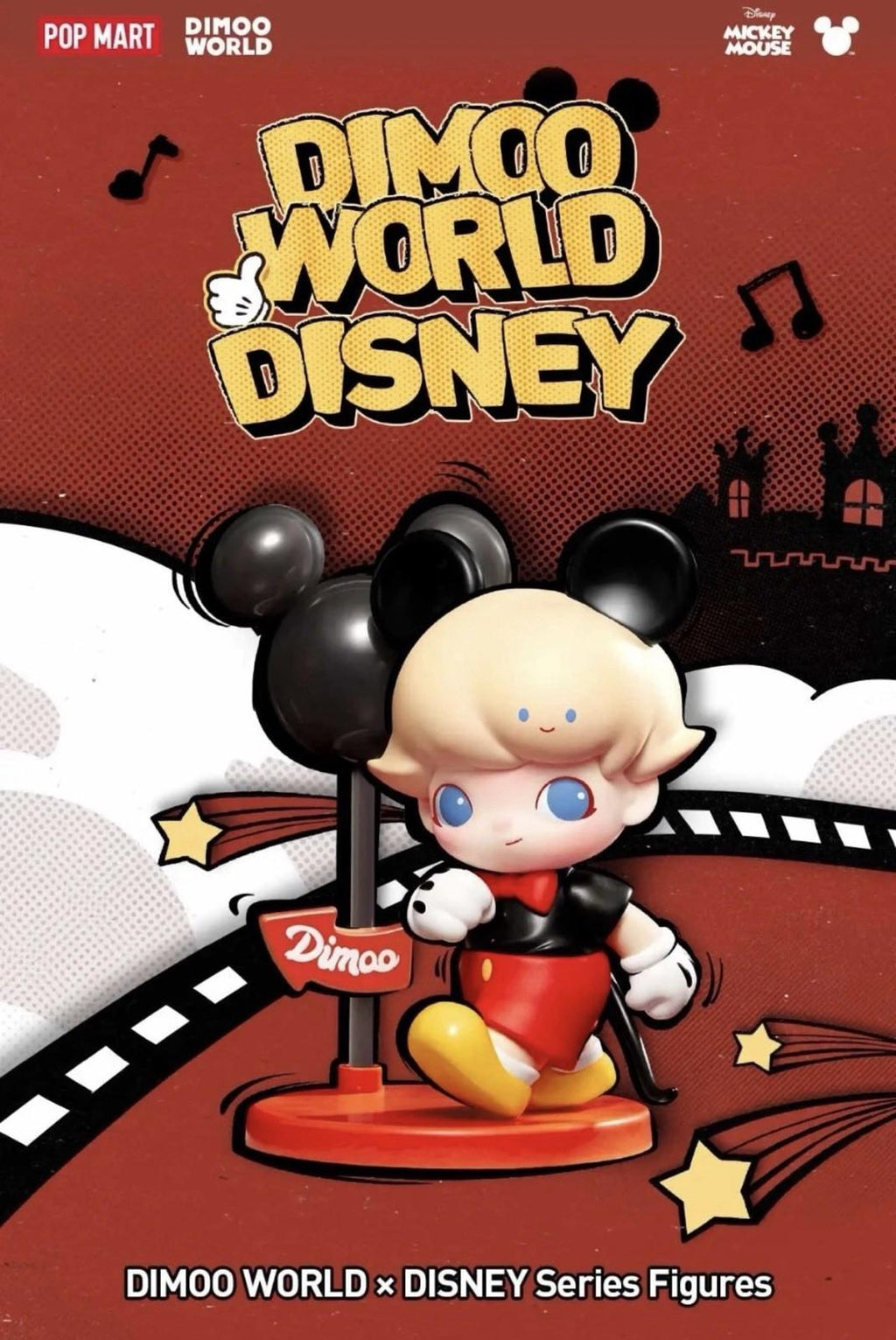 POP MART Dimoo World DIMOO x Disney Series Figure MICKEY TV SHOW
