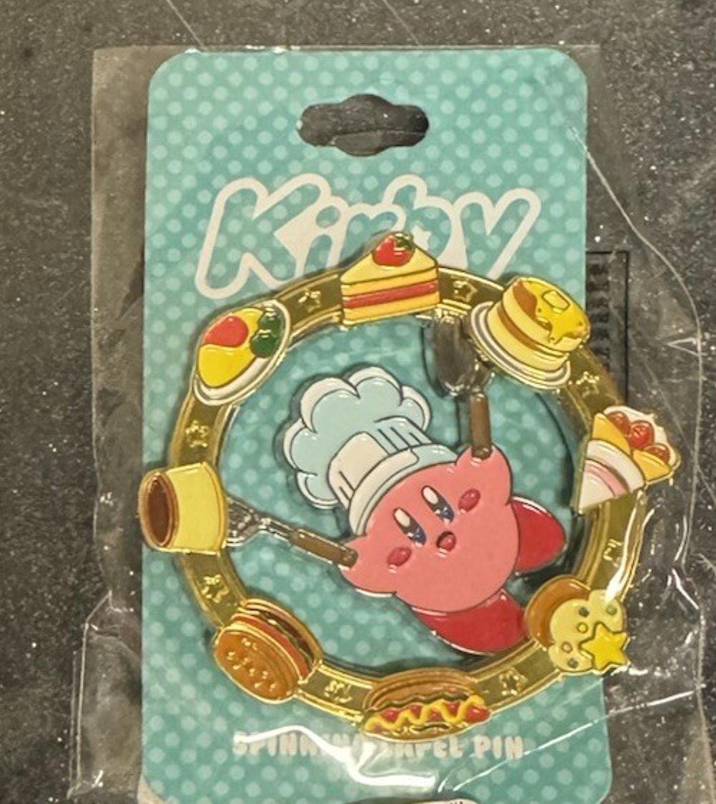 Nintendo Chef Kirby Spinning Lapel Hat Jacket Pin