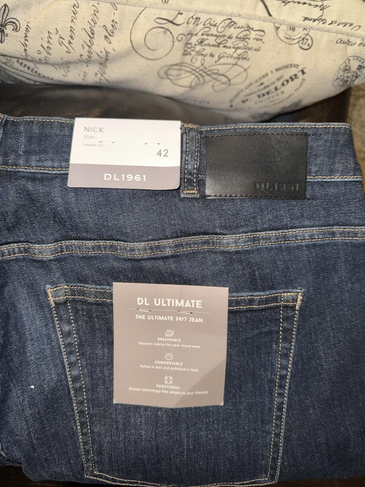 DL 1961 Nick Overdyed Slim Jean Men's Sz 42 NWT