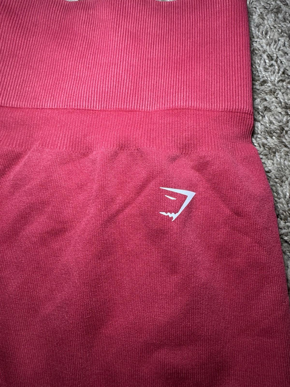 Gymshark Womens Vital Seamless 2.0 High Compression Shorts Red XXL NEW Sold Out!
