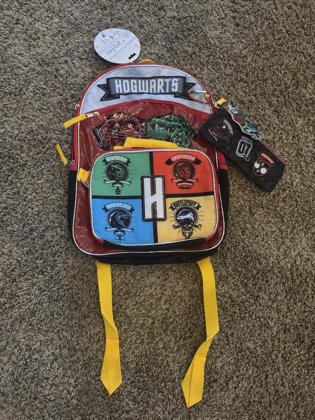 BIOWORLD Harry Potter Youth 5 Piece Backpack Set 12x5x16