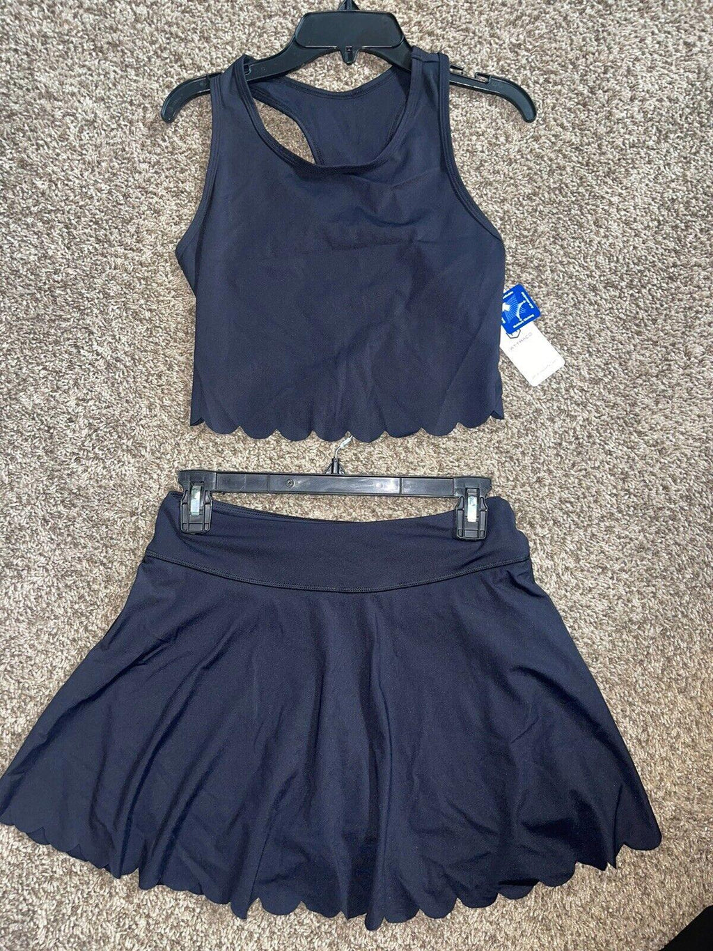 ATTRACO 2 Piece Women Athletic Workout Skirt w Shorts NEW