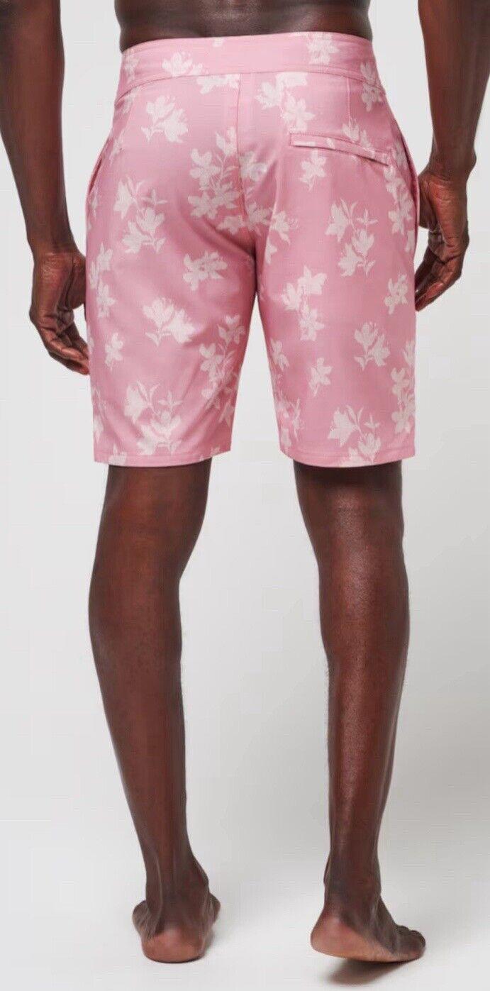 Travis Mathew Board Short 32 Pink NWT Swim Travel Vacation