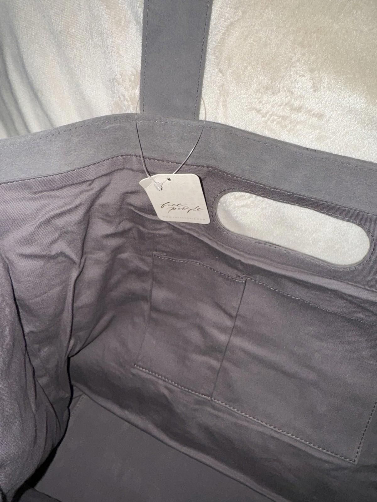 Free People Suede Caravan Tote Bag Saddle Boho NWT