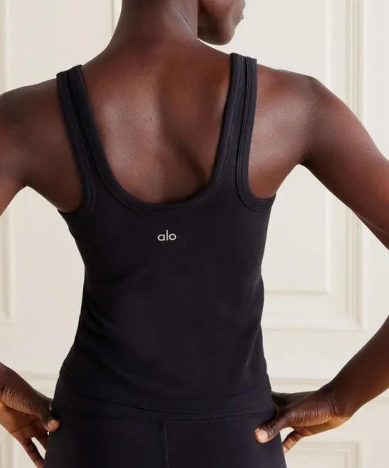 NEW Authentic Alo Yoga seamless chosen tank Black. Small. NWT
