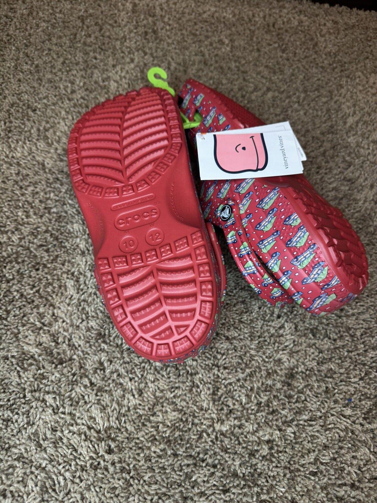 Crocs Men's & Women's Shoes - US M13 Red Vineyard Vines