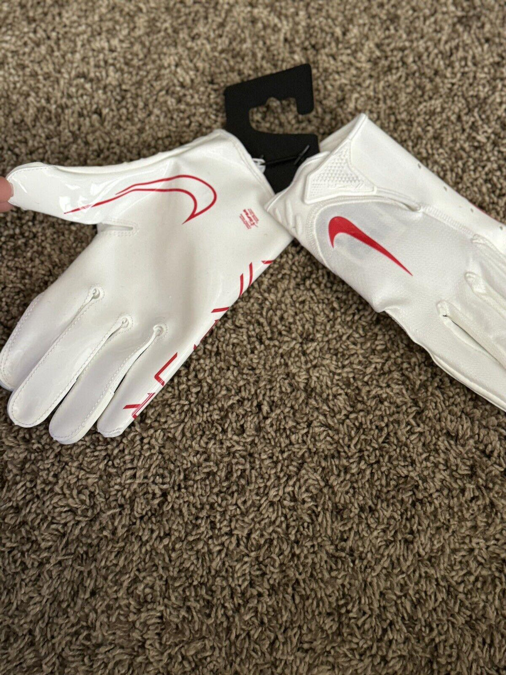 Nike Vapor Jet 7.0 Adult Football Gloves White w Red or Blue