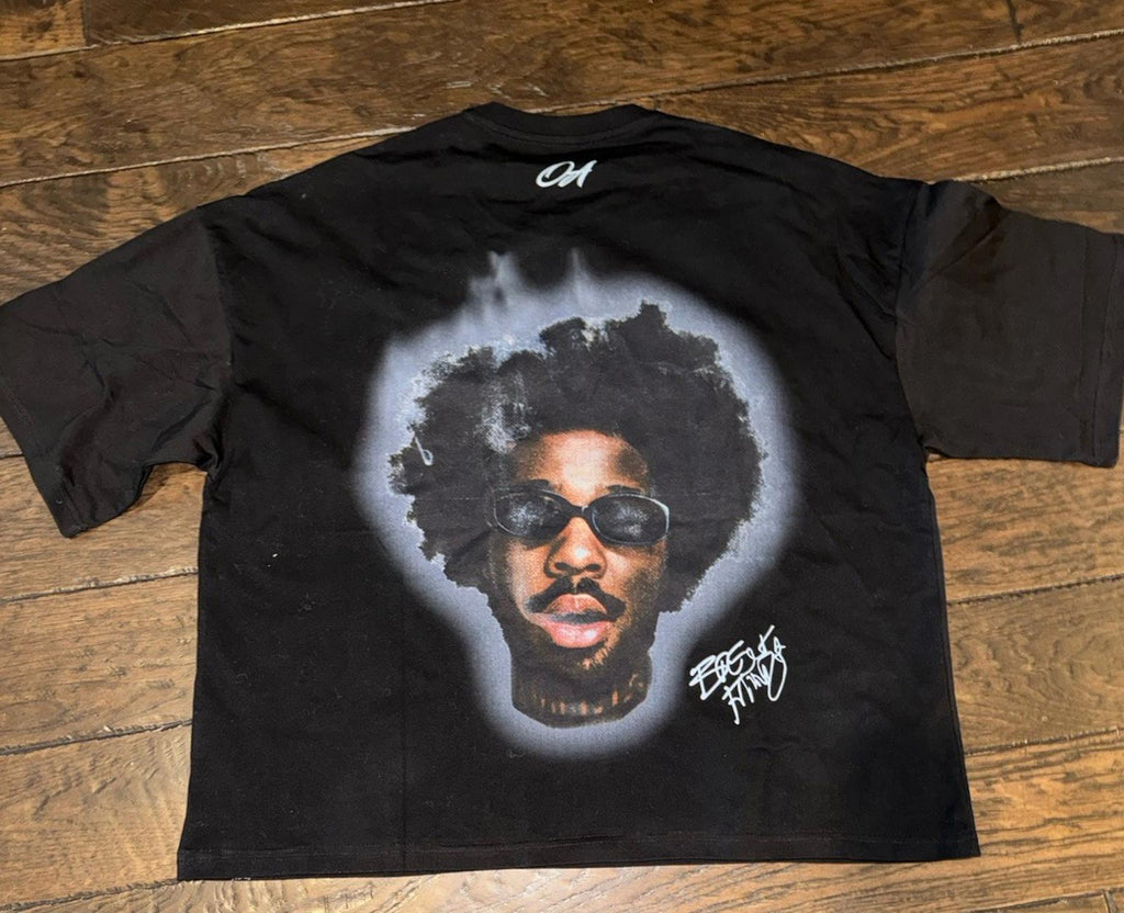 NEW! Black Onyx Apparel “Silence” Graphic T-shirt Crop Med NWOT Courtside