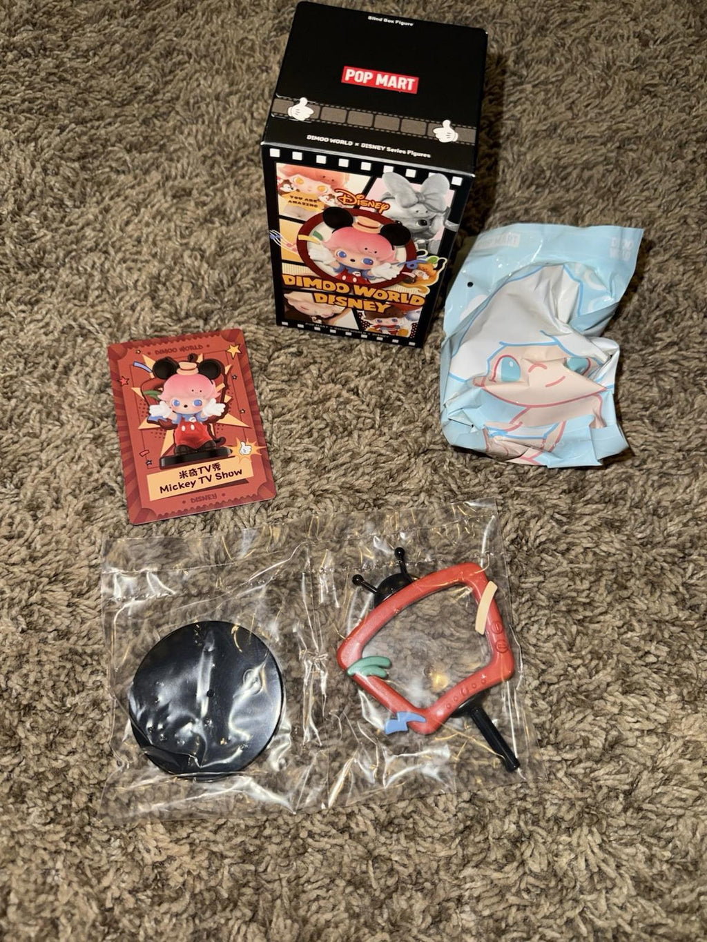 POP MART Dimoo World DIMOO x Disney Series Figure MICKEY TV SHOW