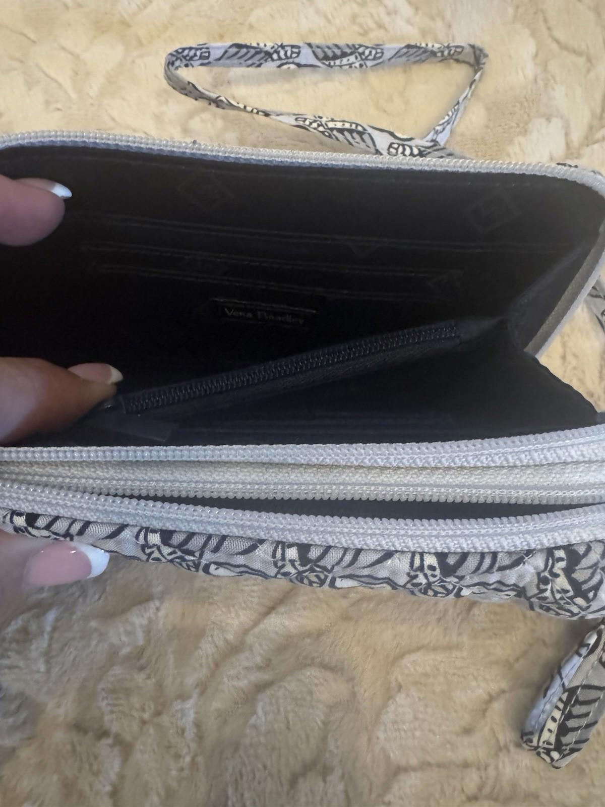 New Vera Bradley All In One Crossbody Wallet Purse Gray Owls (2018-Retired) RFID