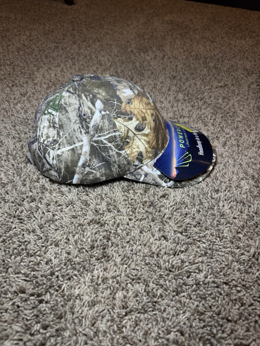 Powercap Hat Cap by Panther Vision 4 LEDs RealTree Xtra Camouflage NEW w/ Tags