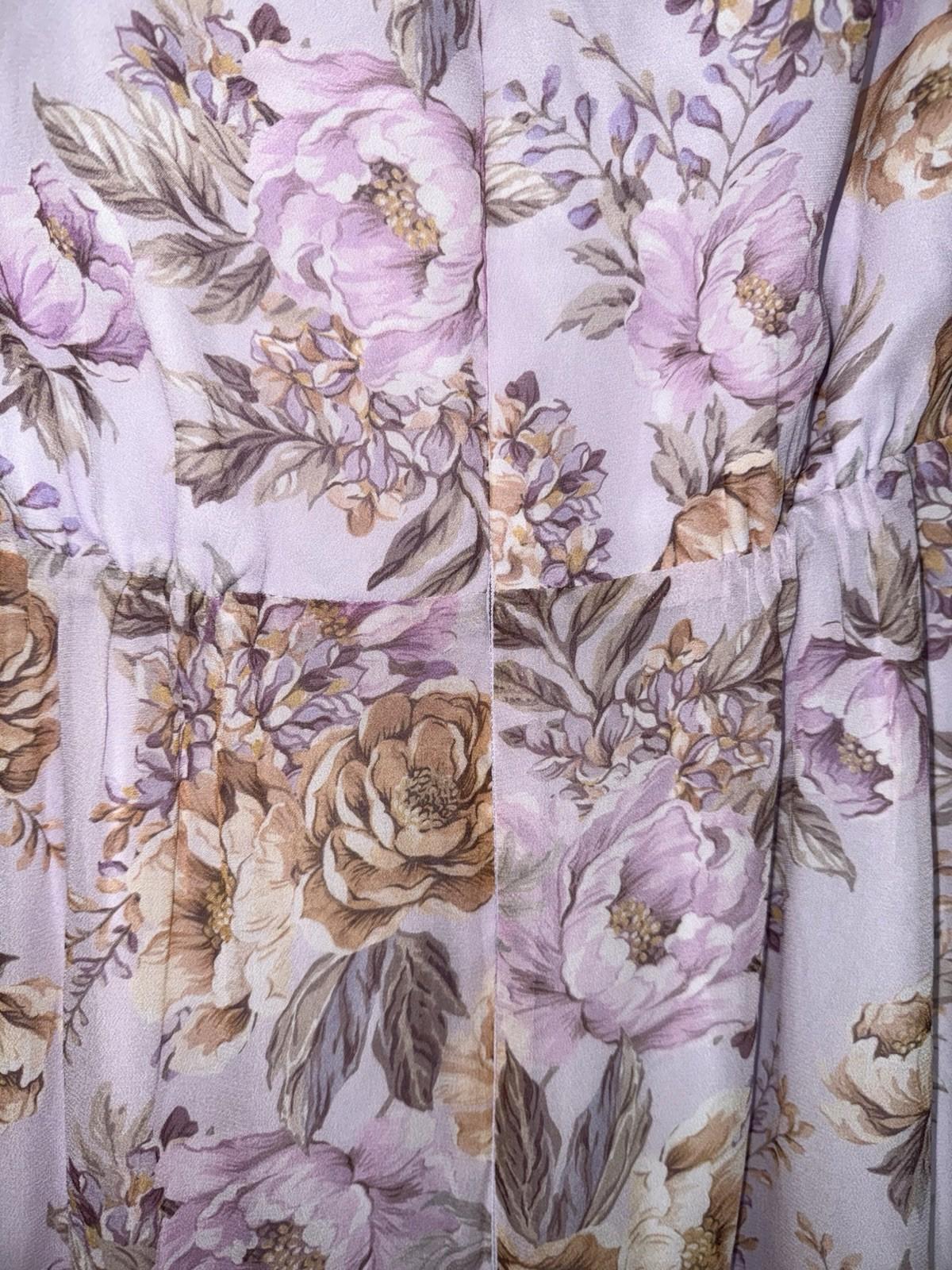 EVER NEW Purple Athena floral Dress Retail $200 Price $124 Sz 4 NEW!