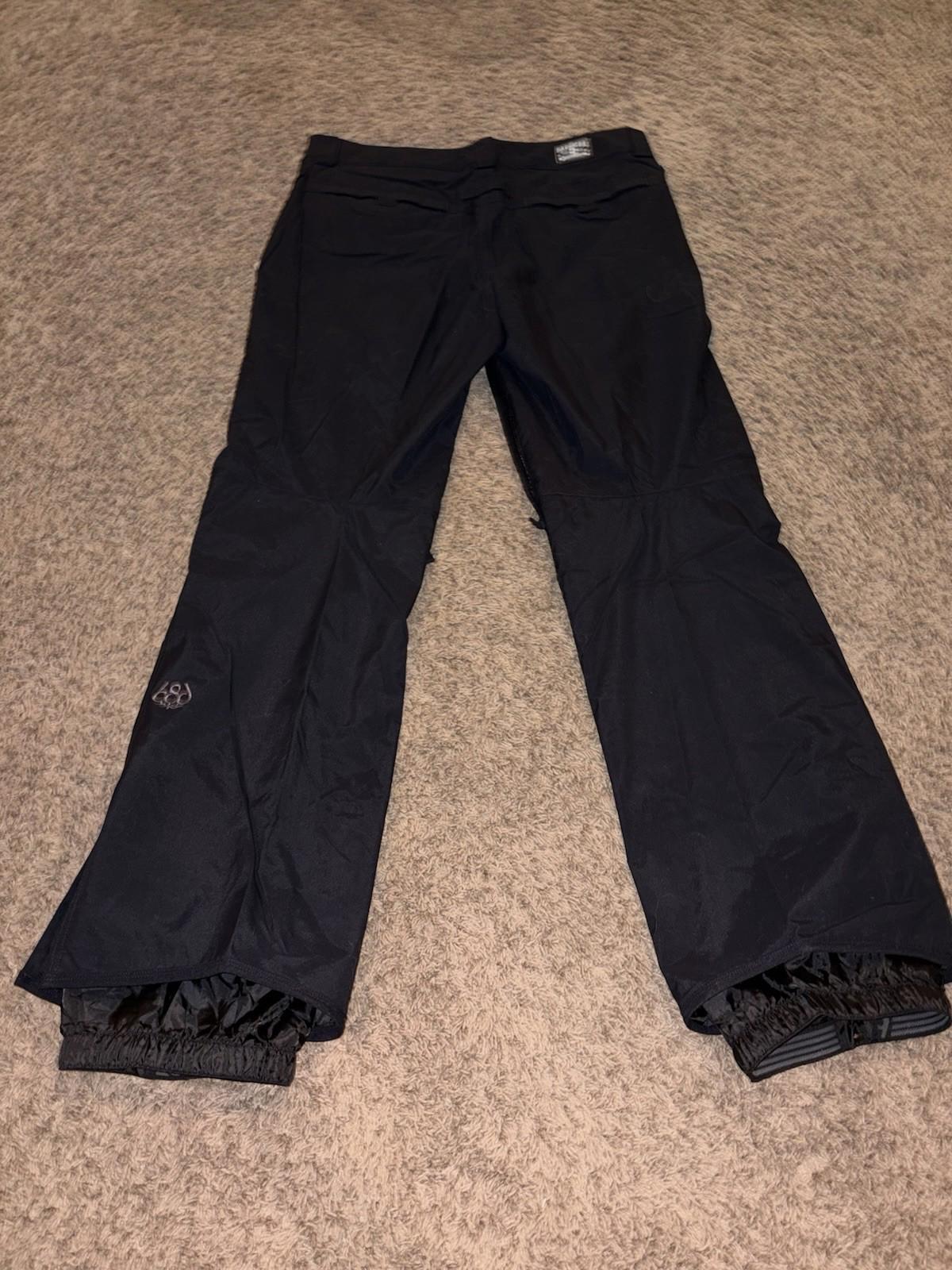 686 MEN'S INFIDRY STANDARD SHELL SKI / SNOWBOARD PANT SIZE LARGE BLACK KCR213