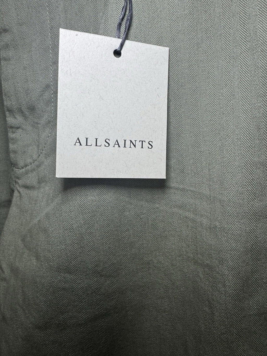 NEW Men’s Allsaints Warden Wide Leg Trousers. 32 Faded khaki NWT MSRP $199