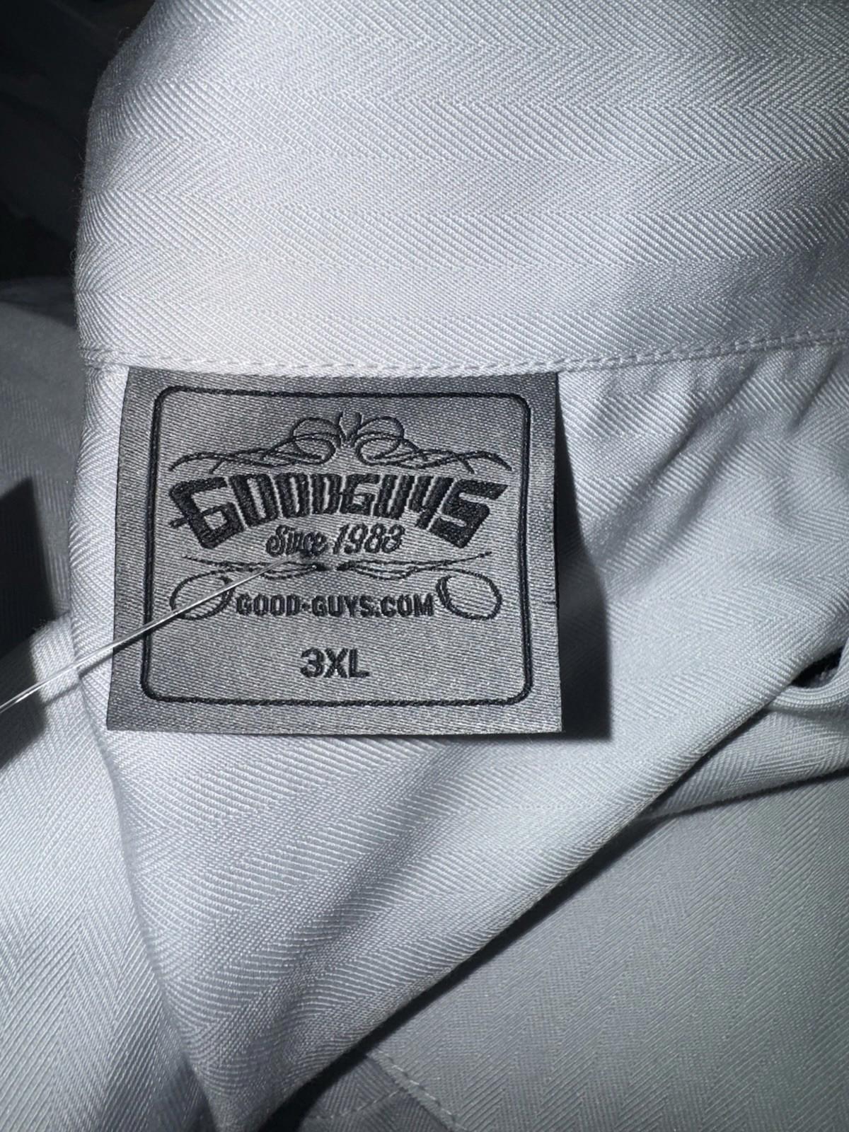 Goodguys Rod & Custom Association Hot Rod Shirt Embroidered Logo Gray Men’s NWOT