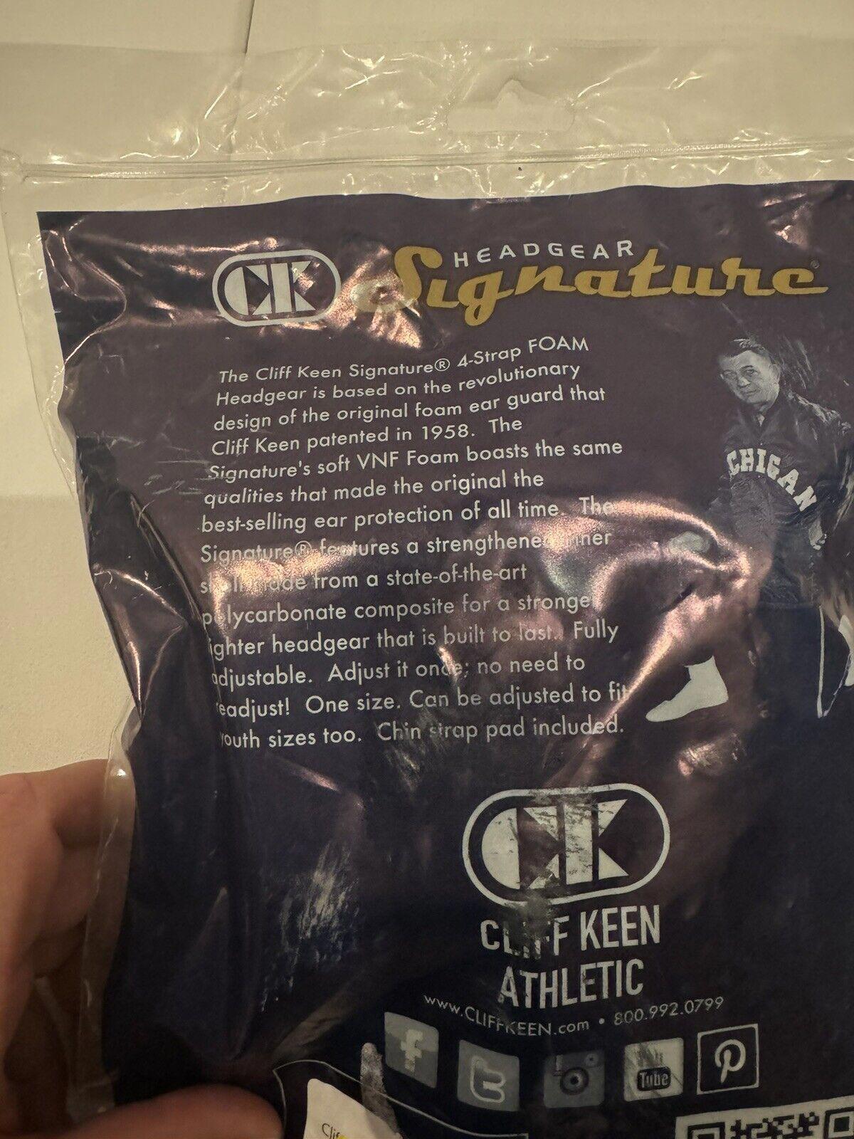 Cliff Keen E58 Signature Wrestling Headgear NEW IN PACKAGE