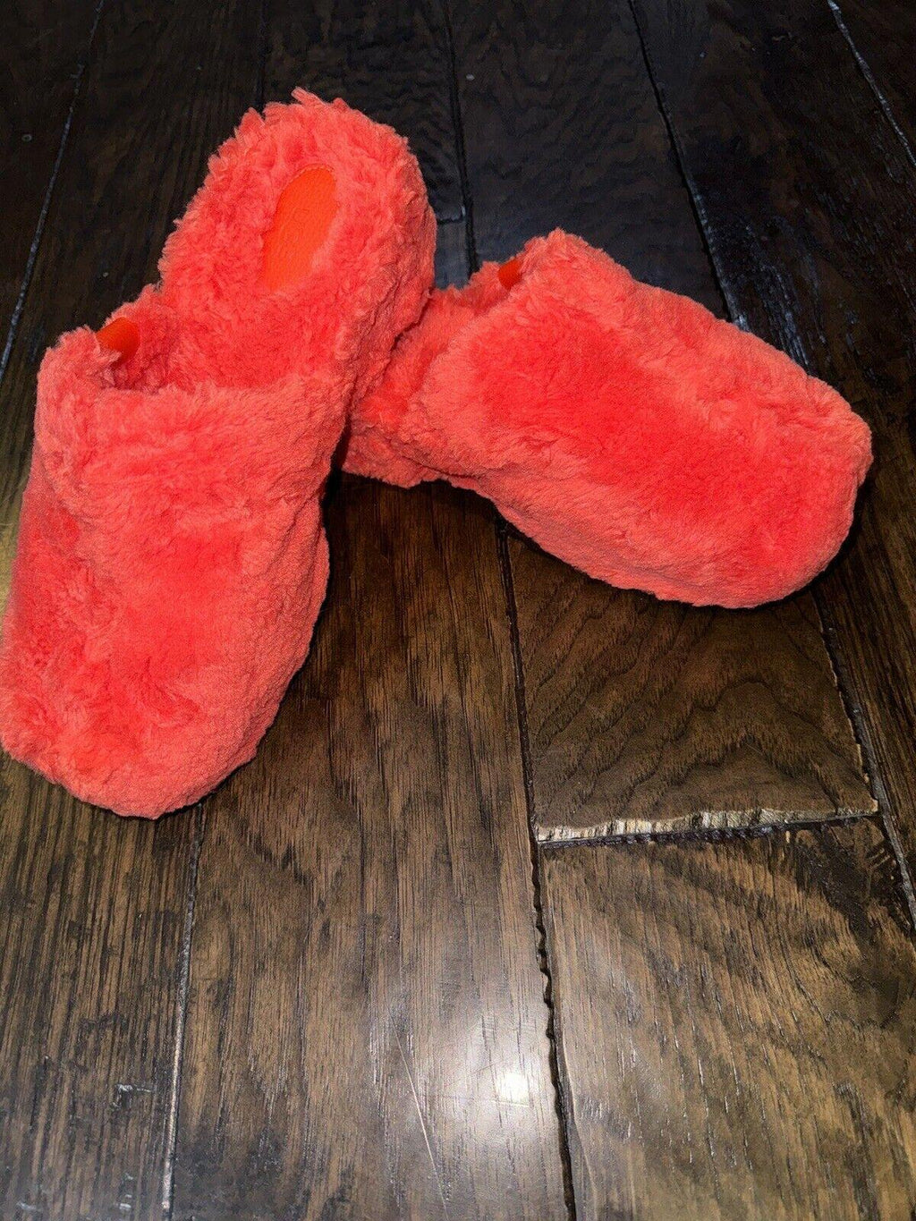 UGG FUZZ SUGAR CLOG RED SLIPON FAUX FUR SANDAL US 8