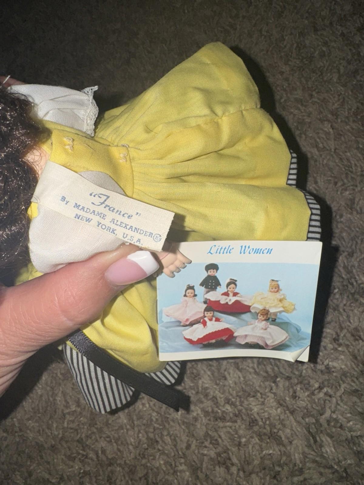 Vintage Madame Alexander Dolls Lot Collection of 5 some with tags - 8”