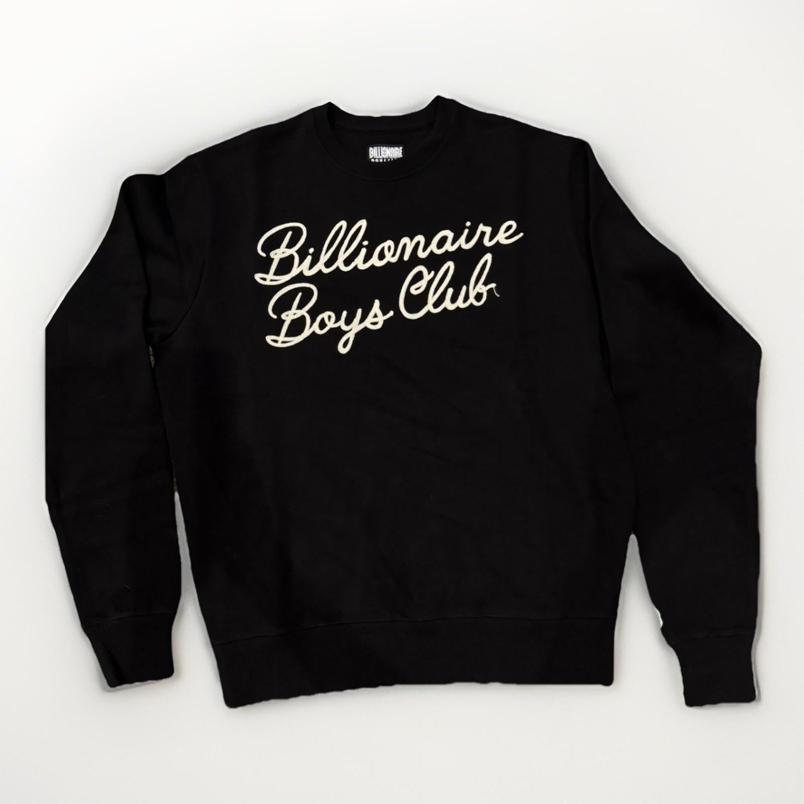 BILLIONAIRE BOYS CLUB BBC SIGNATURE CREWNECK Black NWT MED