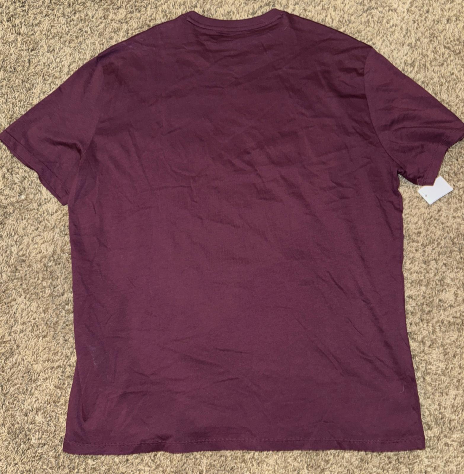 A|X Armani Exchange Men's Short Sleeve Crew Neck T-Shirt, Cabernet, XL NWOT