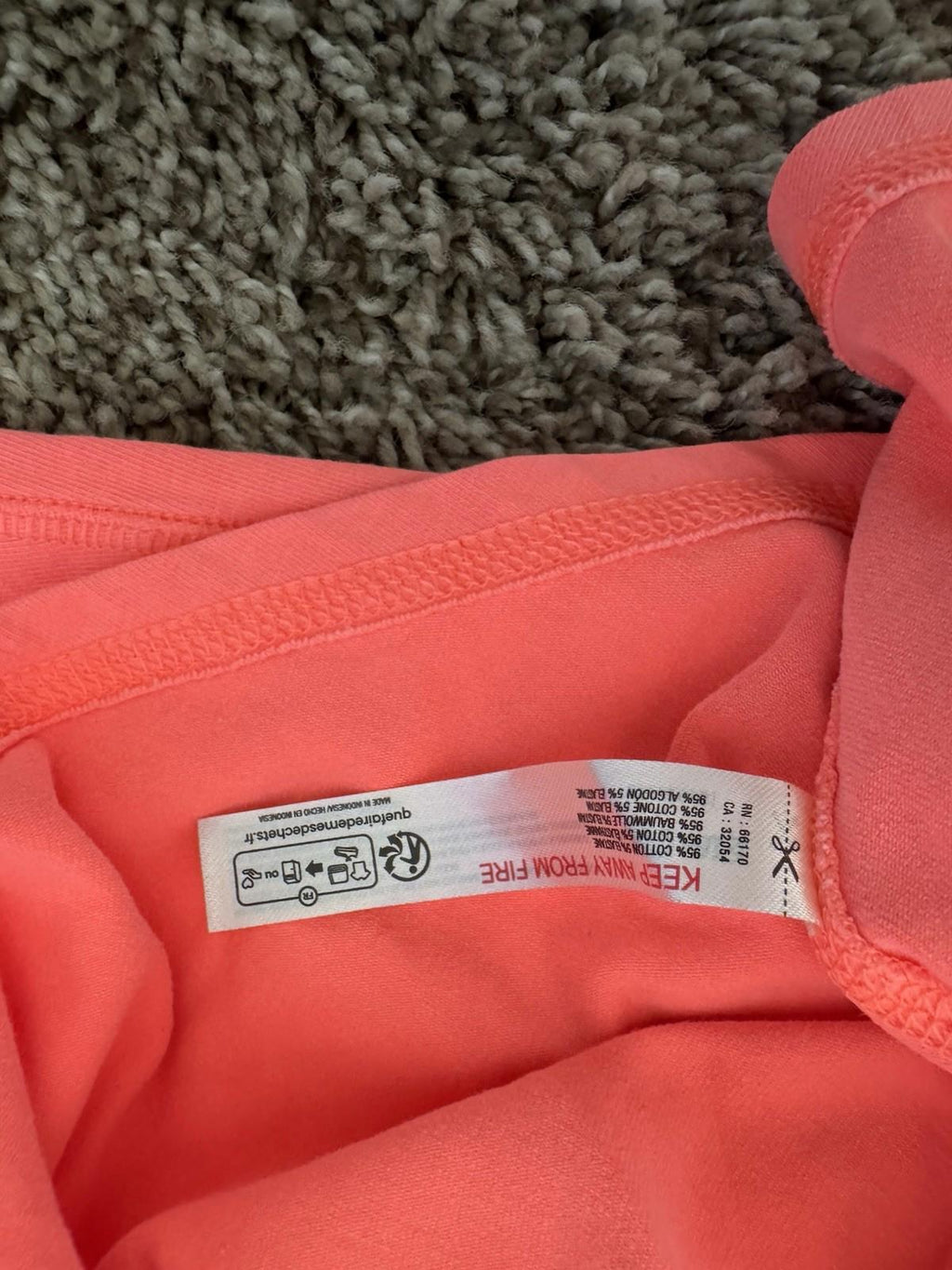 FREE  PEOPLE Play Nice Layer Pullover Women's Size S Neon Coral NEW