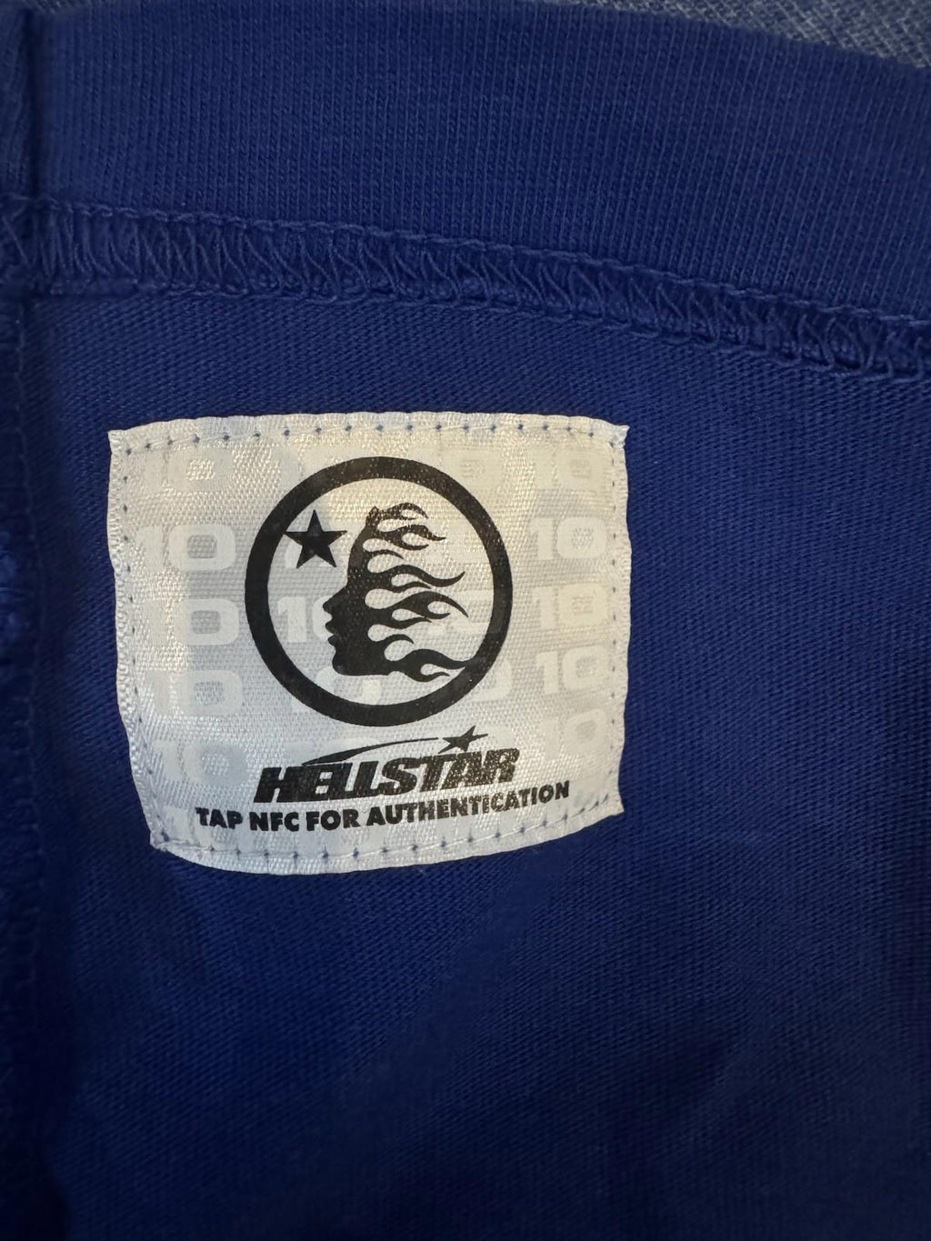 NEW Hellstar  Blue warm up T-Shirt SIZE Medium