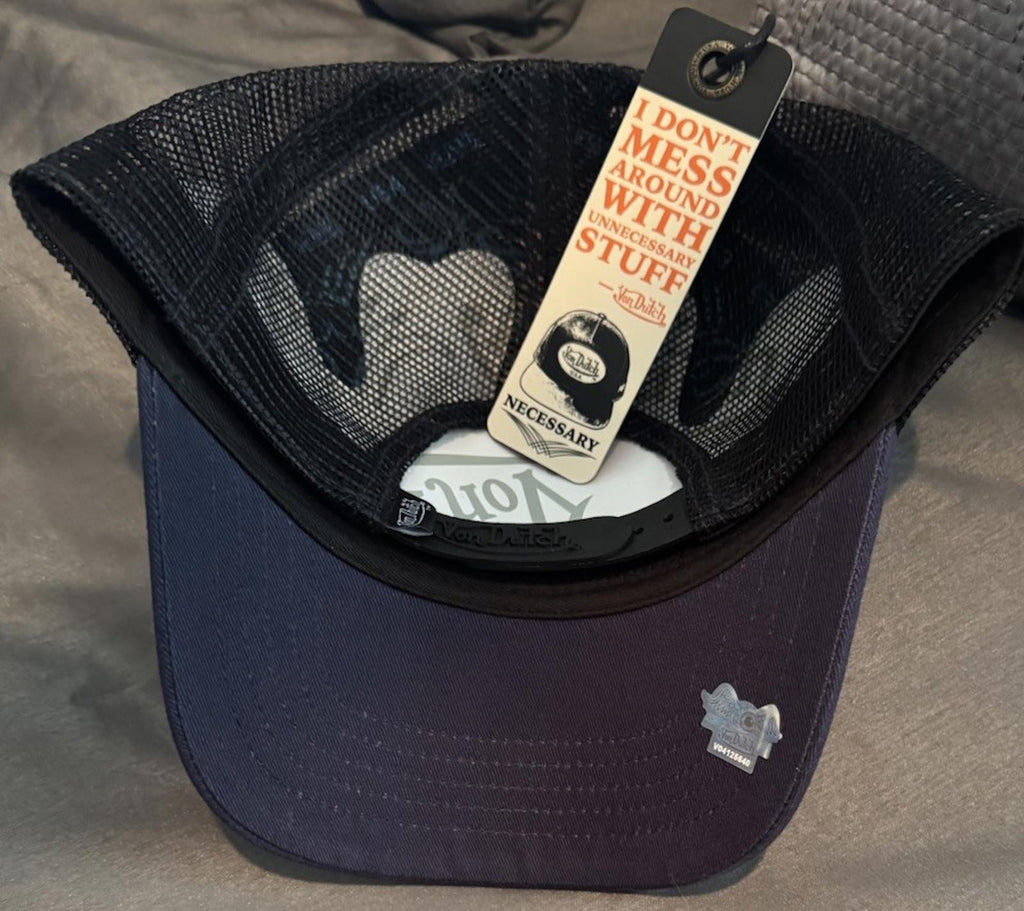 NWT! Von Dutch Navy, Blue & White Trucker Hat - One Size Unisex