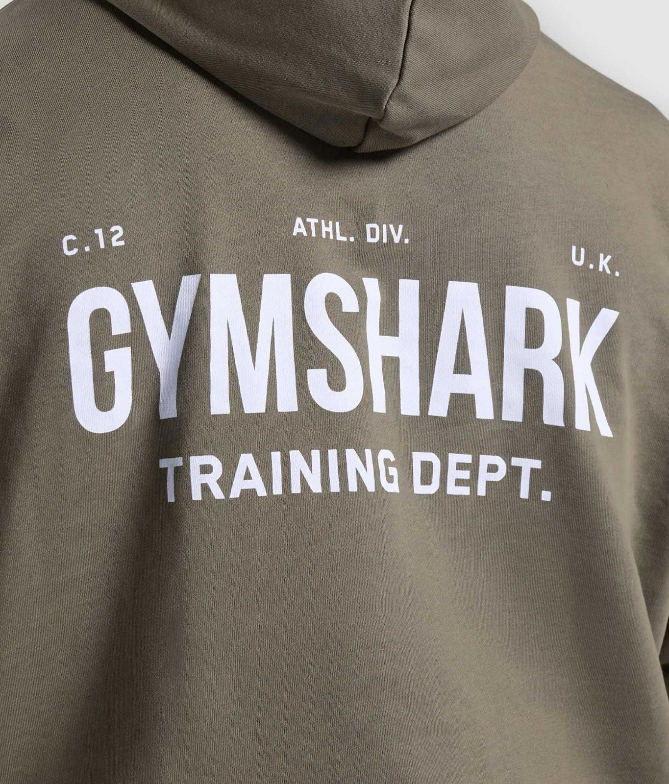 GYMSHARK Training Dept. Oversized Hoodie Men's Size M Camo Brown NWOT!