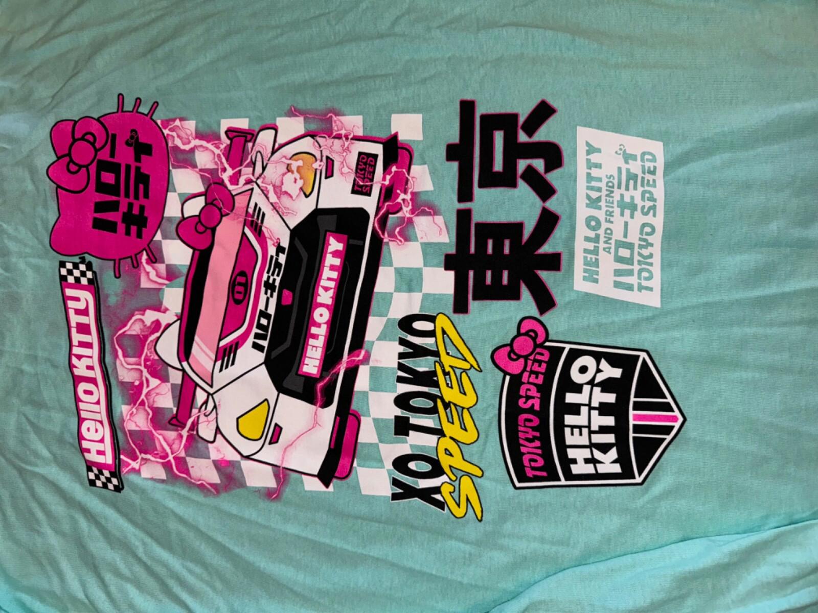NEW! Hello Kitty Racing Tokyo Speed Graphic T-Shirts NWOT